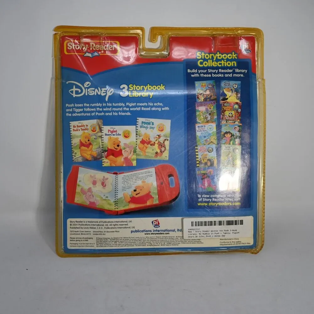 NEW Disney Story Reader Piglet Hears An Echo Pooh 3 Book Set Cartridge